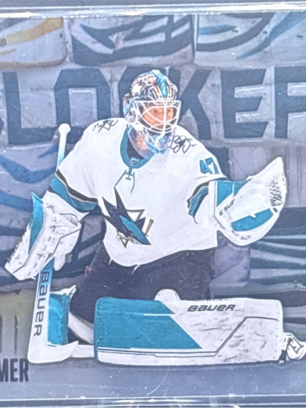 Upper Deck James Reimer San Jose Sharks Hockey Trading Card - Blockers